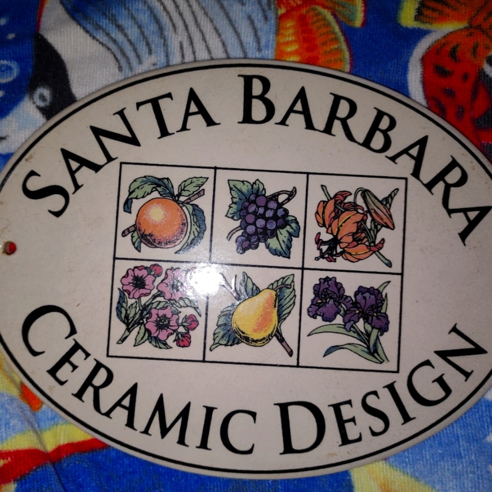 Vintage Santa Barbara ceramic design trivial
